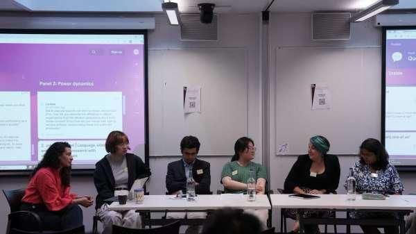 Picture of Panel 3 Q& A sessions – from left to right (Paula Correa Bologna, Luna Yihan Fu, Ankit Vyas, Ziyin Zheng, Johanna Knebel, Priyambada Seal)