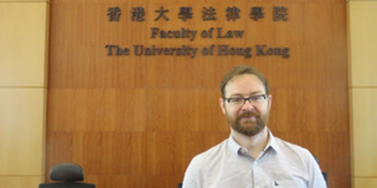 Professor Peter Whelan delivers a guest lecture at Hong Kong University