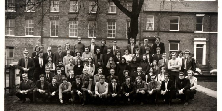 Black and white photo of the Law Class of 1971