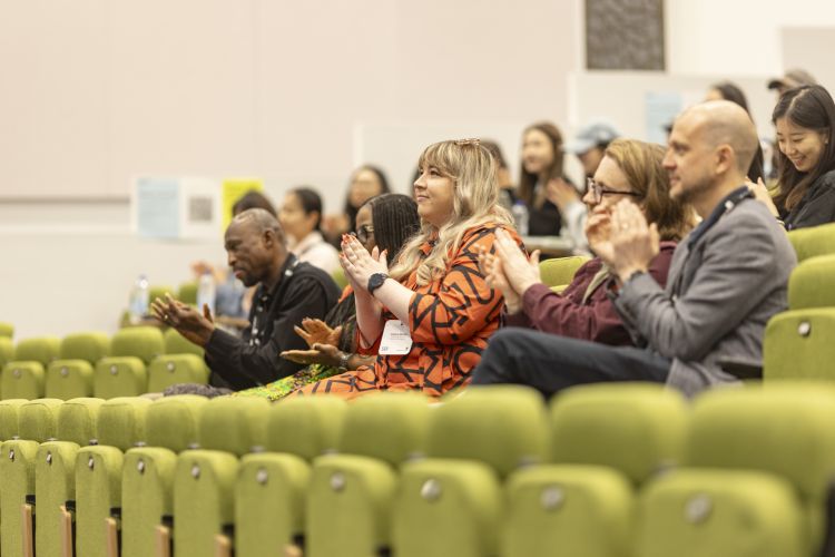 Picture of the audience members of the Taught Postgraduate Conference