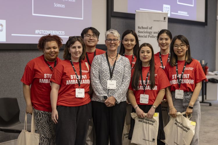 Picture of student volunteers and Head of School, Karen Throsby