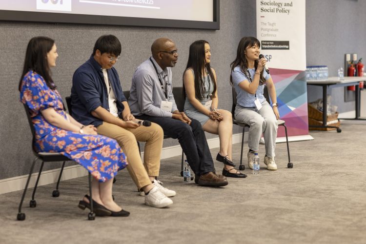 A picture of the alumni panel