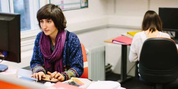 School of Education postgraduate research student studying