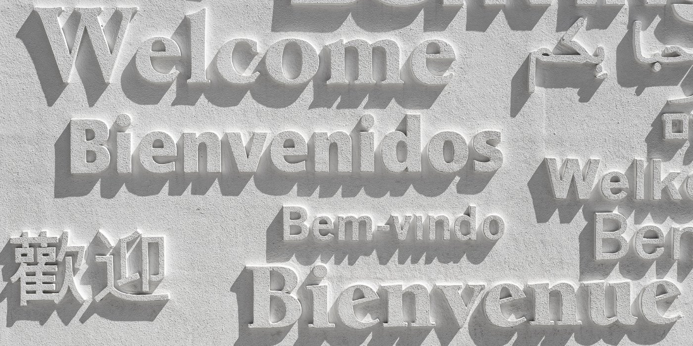 Image of 'welcome' in different languages