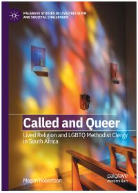 Book cover for 'Called and Queer', part of Palgrave Macmillan's 'Palgrave Studies in Lived Religion and Societal Challenges' series.