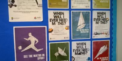 Posters promoting maths at a-level