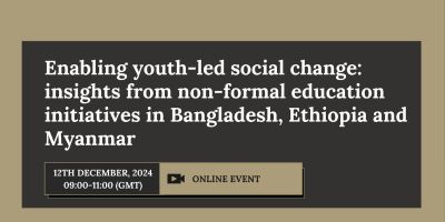 Non-formal education for youth-led change poster