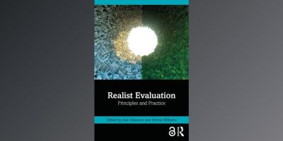 Book cover for 'Realist Evaluation: Principles and Practice' by Dr Ana Manzano and Dr Emma Williams.