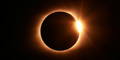 Decorative image: photograph of a solar eclipse