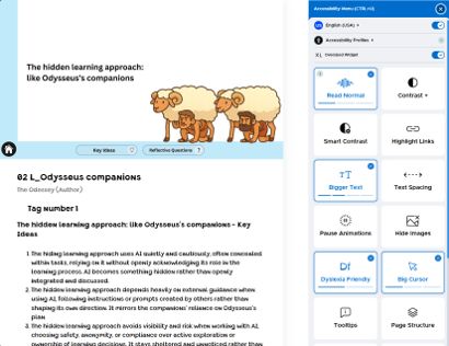 ‘ThingLink accessibility menu’