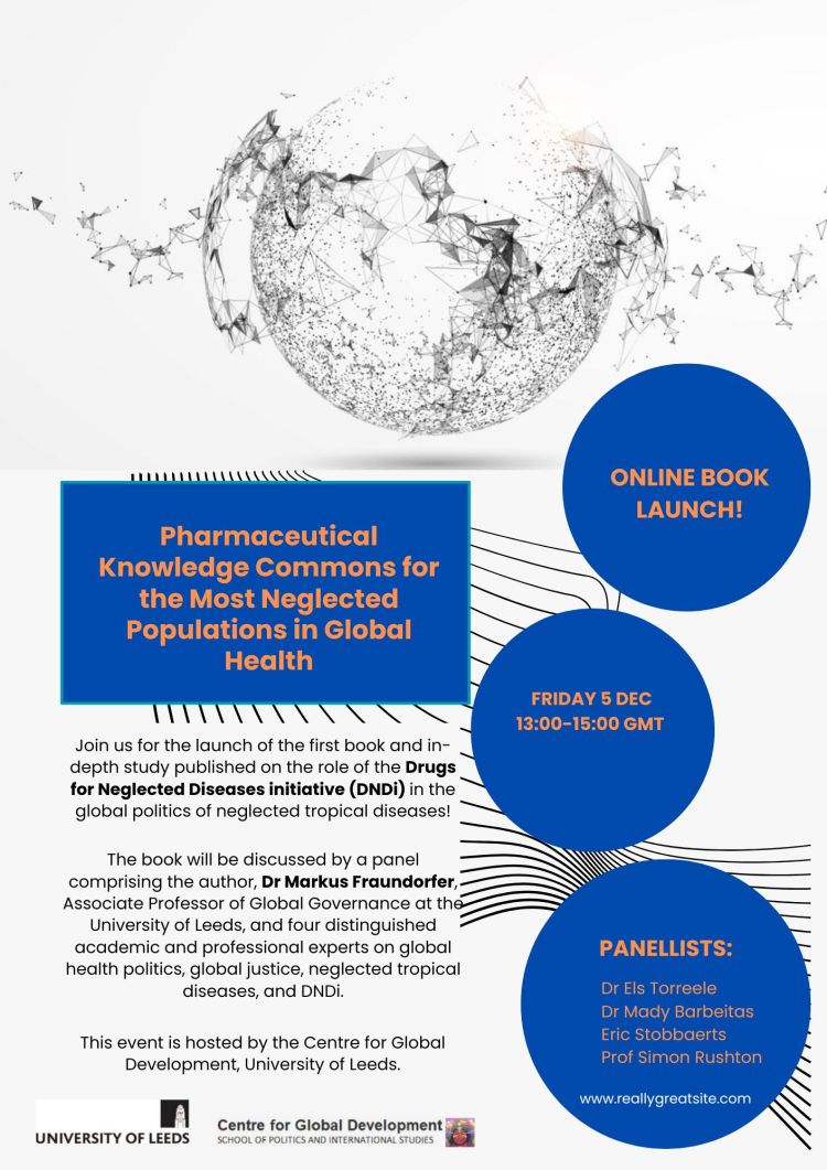 poster for online book launch