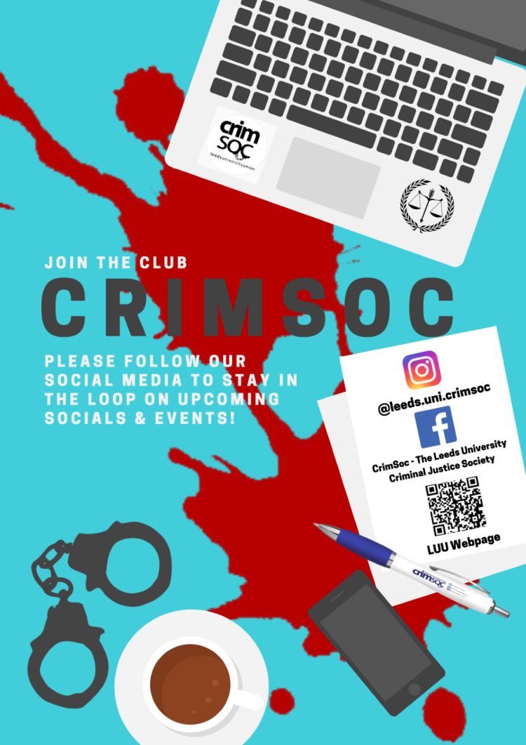 Join the club. Crimsoc. Please follow our social media to stay in the loop on upcoming socials and events.