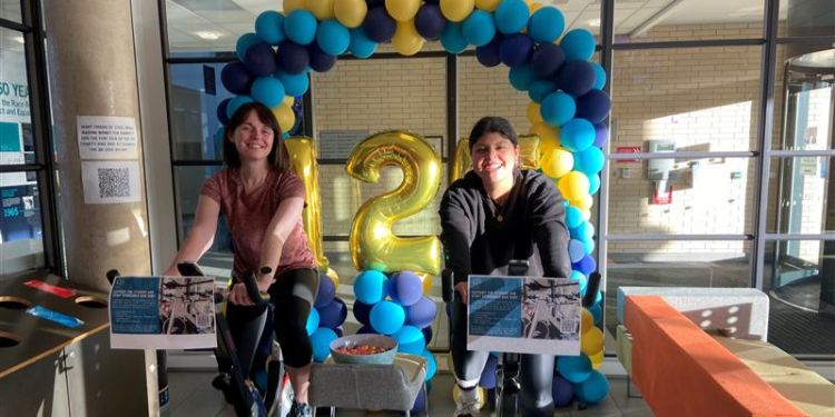 125th anniversary charity bike ride staff picture.