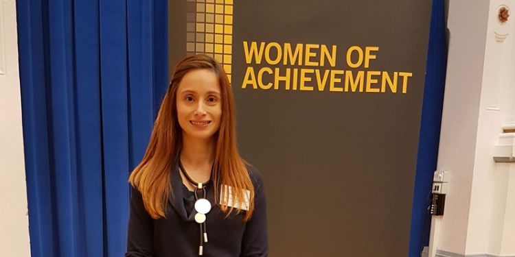 Dr Cristina G. Stefan received the 2018 University of Leeds Women of Achievement Award