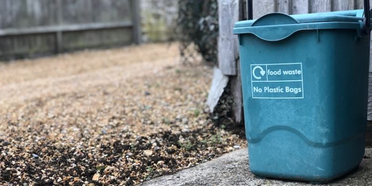 UK food waste bin