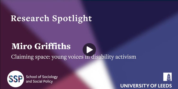 Title Screen of Dr Miro Griffiths Spotlight