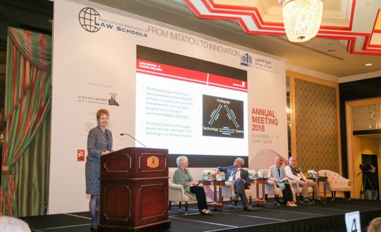 Professor Norma Martin Clement presents findings at the International Association of Law Schools