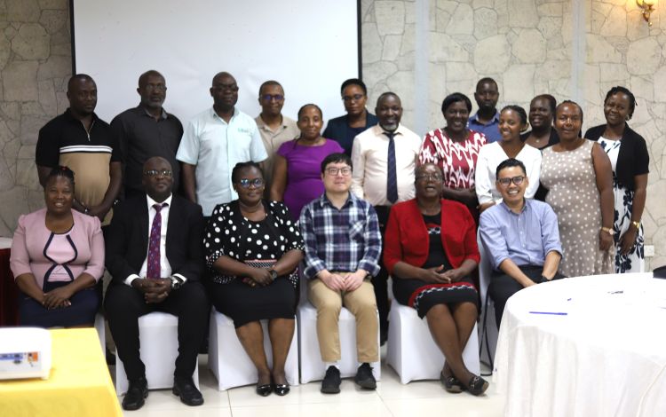 Dr Ouhao Chen and Dr Syafiq Mat Noor with the team at the National Curriculum Development Centre (NCDC)