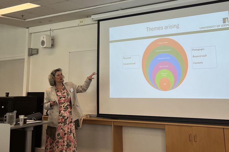 Professor Judith Hanks presenting at NFEAP