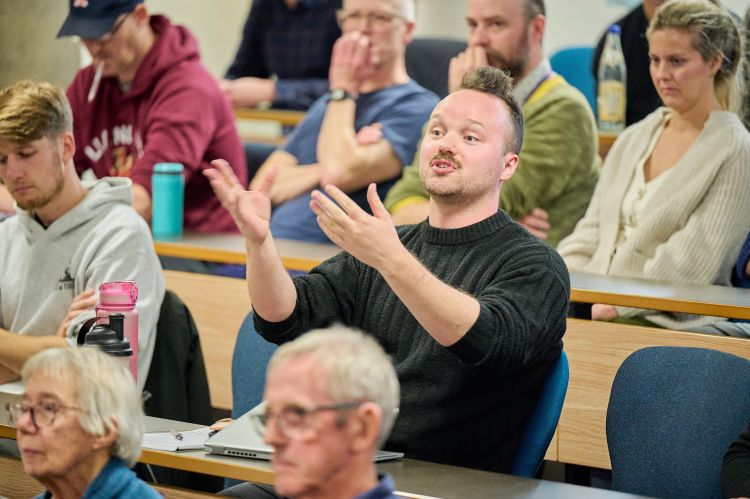 Audience question asked by Dr James Greenwood-Reeves (School of Law).