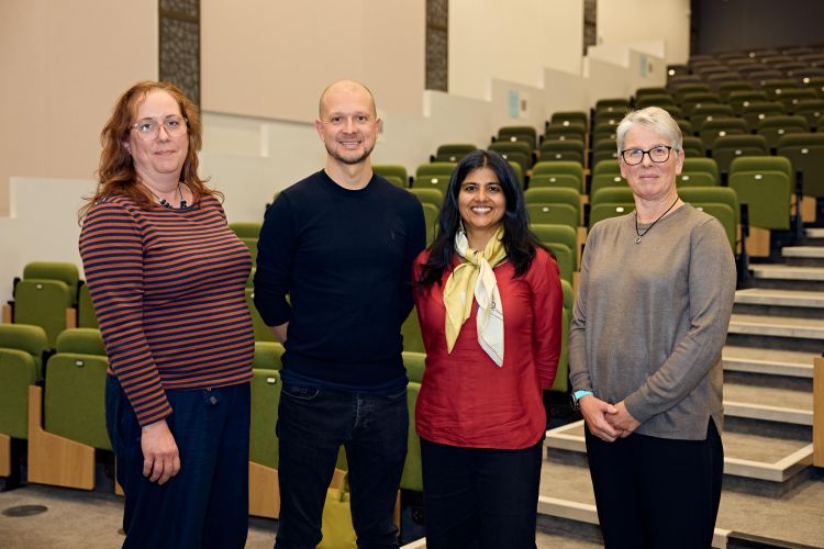 Group photo with head of school team, and Manisha