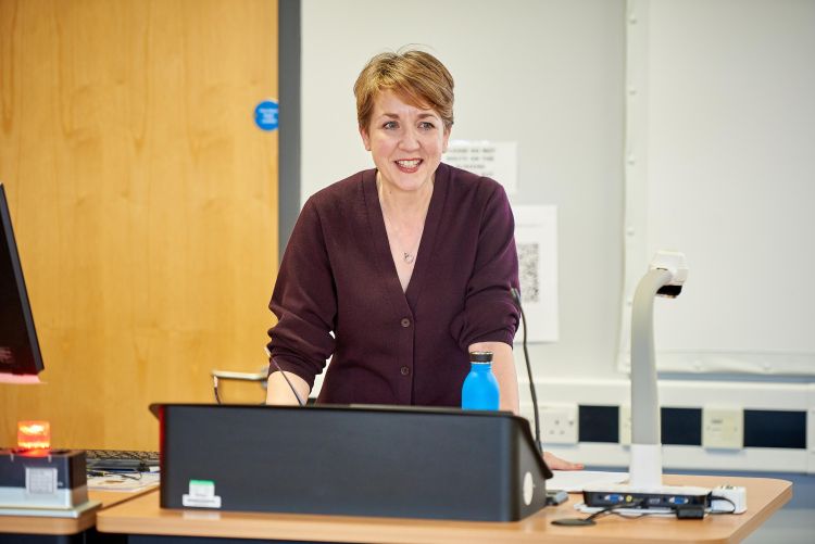 Head of the School of Law, Professor Louise Ellison, introducing Professor Yeomans' lecture.