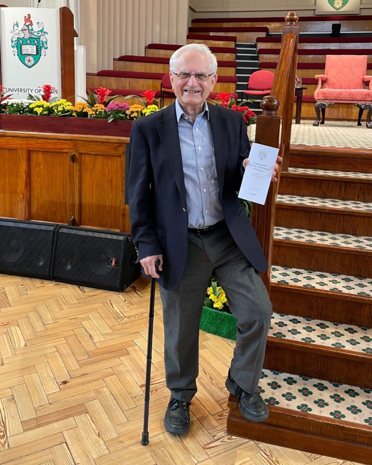 Mr Burton in The Great Hall on 12 July 2022.