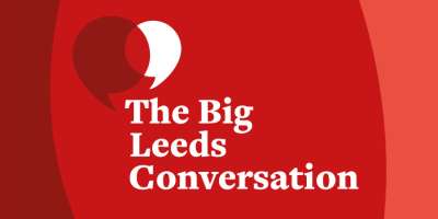 A plain background with text that says: The Big Leeds Conversation