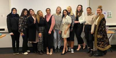 A group photo from the Women Breaking Barrier event